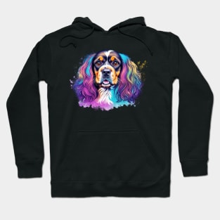 Cocker Spaniel Pup Colorful Hoodie